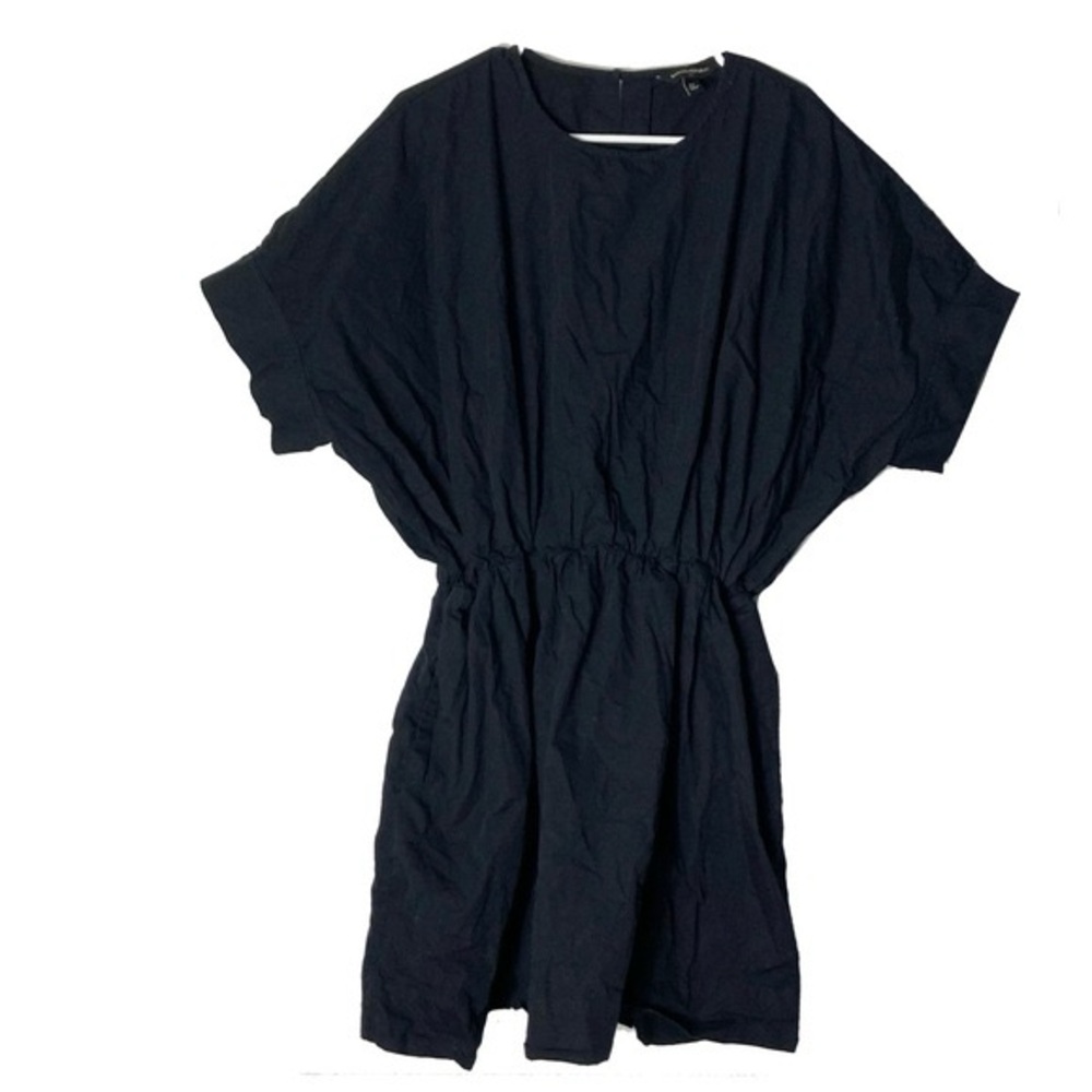 Banana Republic Poplin Dress XL Black Mini